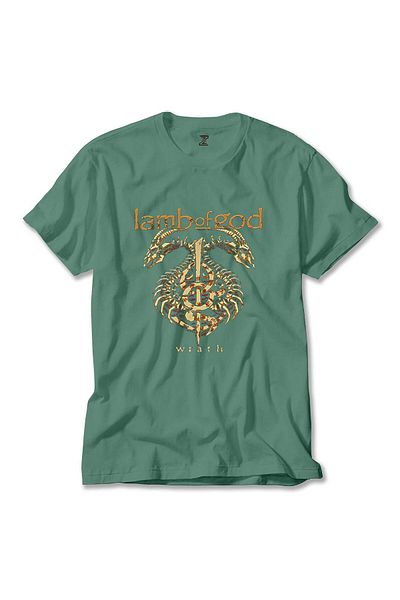 Z zepplin Πράσινο T-shirt Lamb of God Wrath Dragon
