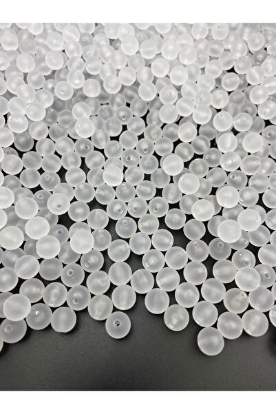 Hedef Bijuteri خرز دائري شفاف 100 جرام - أكريليك بلوري غير لامع، لصنع المجوهر...