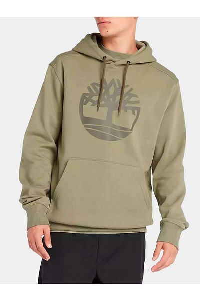 Timberland TREE LOGO PATTERNED HOODIE SWEATSHIRT
