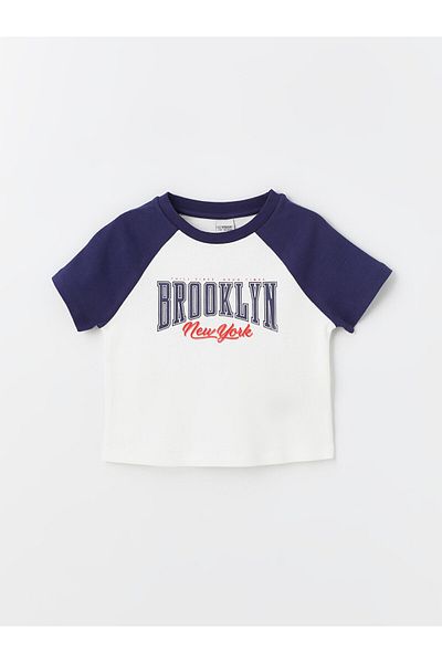 LC Waikiki Girl - Crew Neck Printed Short Sleeve T-Shirt