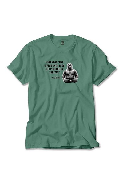 Z zepplin Mike Tyson Fighter Quote Πράσινο T-Shirt
