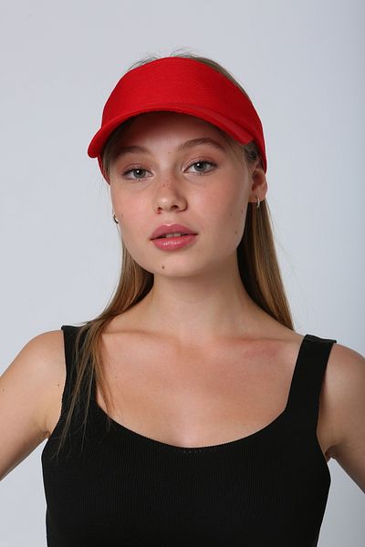 FRESCO SCARFS Unisex Tennis Visor - UV Protection Cotton Visor, Velcro Adjustable Back Hat