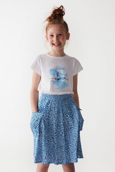 nk kids NK KIDS 56333 Fustă fată BIANCA albastră