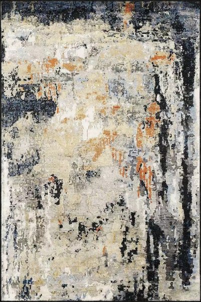 Rugs Modern Halı سجادة قاعدة منسوجة وديكور حديث باللونين الأبيض والأسود، ألوا...