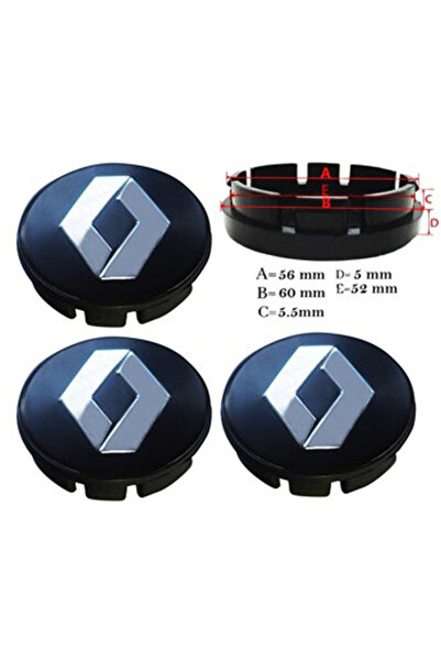 Depar RENAULT JANT GÖBEK ARMASI 56-60 MM SİYAH 4 ADET