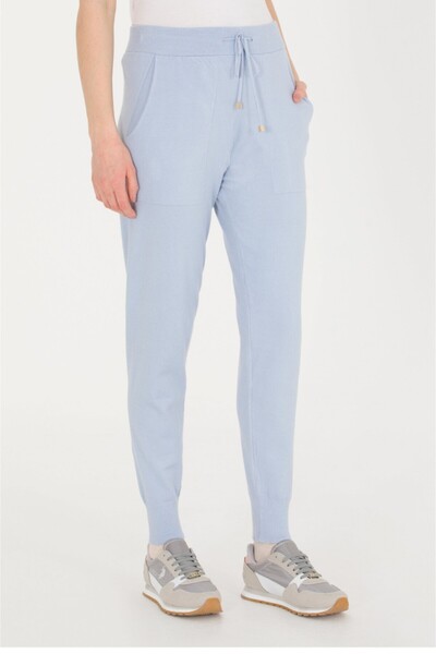 U.S. Polo Assn. Kadın Mavi Triko Pantolon