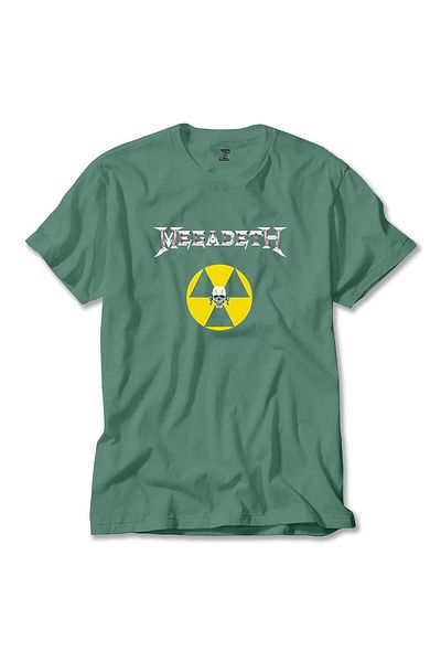 Z zepplin Πράσινο T-Shirt Megadeth Nuclear Radioactive