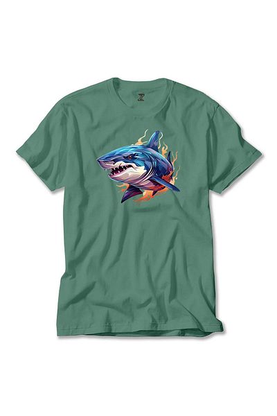 Z zepplin Χρώμα Shark Green T-Shirt
