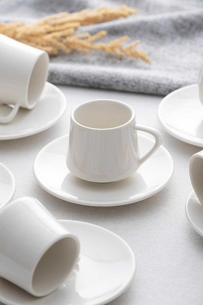 ACAR Ellie Porcelain 6-Person Coffee Cup