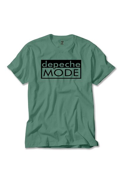Z zepplin Πράσινο T-Shirt Depeche Mode Text