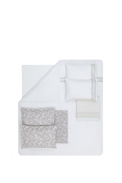 Yataş Elsie Double Fall Winter 8-Piece Dowry Set - Beige