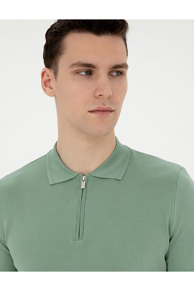 Pierre Cardin PİERRE CARDİN ΑΝΔΡΙΚΟ ΠΟΛΟ ΓΙΑΚΑ SLIMFIT ΑΘΛΗΤΙΚΟ ΠΛΕΚΤΟ ΜΠΟΥΜΠΟΥΝΟ G021SZ0TK.000.1848575 JANDE