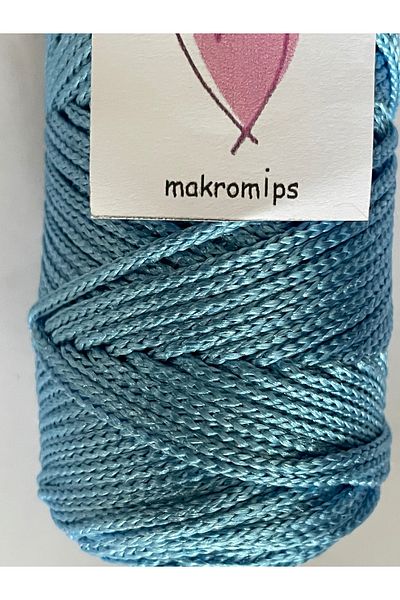 Makromİps 100g Macrame 1.5mm Premium Polyester String Supla Bag - Hobı Hand Knitted String