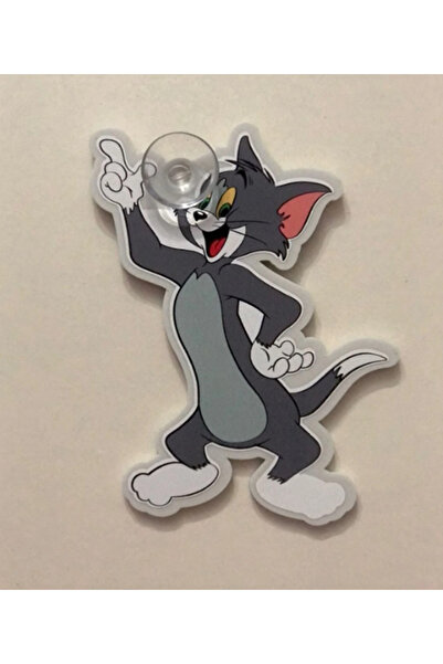 HMNL Pleksi Çizgi Film Kahramanları Cam Süsleri Vantuzlu Kaliteli TOM 14X9