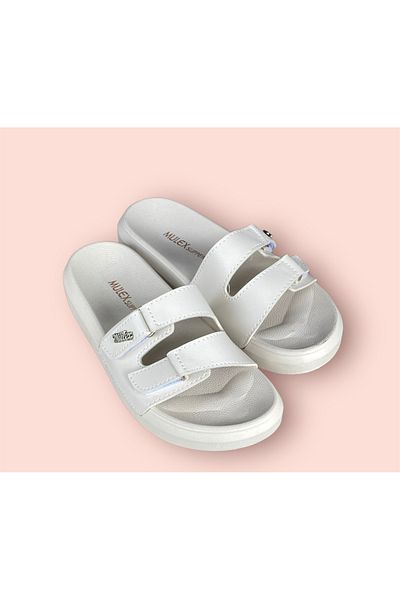 MULEX γυναικεία άνετη σόλα velcro ορθοπεδικές παντόφλες