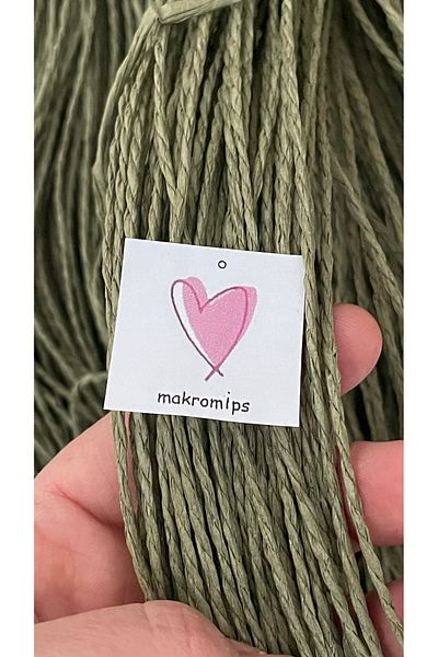 Makromİps LUX PREMIUM Kraft Hob Rope 2 mm 50 gr - Hand Knitted Packaging and Decoration Multi-Purpose