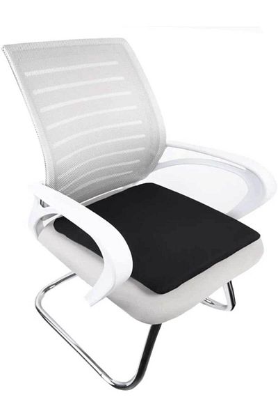 RevuBaby Car Orthopedic Sitting Cushion Auto Comfort Pad Chair Softener Black 4cm Thickness 50X50Cm