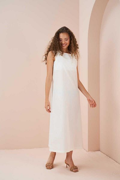 Mevra Suspended Cotton Voile Lining Ecru