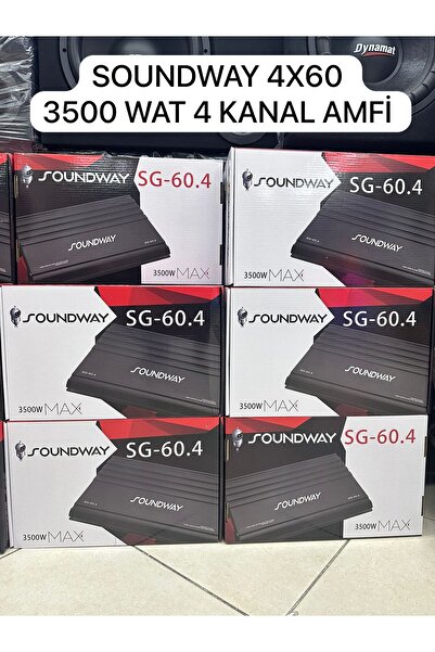 Soundway 4+60 3500 WAT 4 KANAL AMFİ