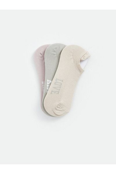 LC Waikiki 3er-Pack bedruckte Booties-Socken für Damen