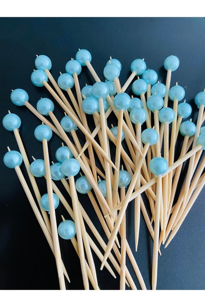 yağmur gökçe رقم: 44 - 50 قطعة كب كيك مزخرفة بالخرز - مسواك مزخرف لحفلات الخطوبة وأعياد الميلاد