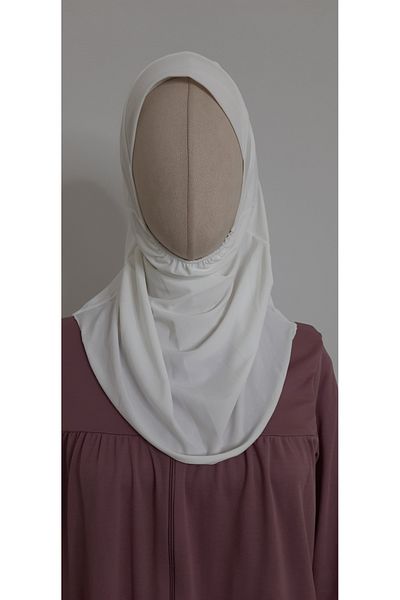 R&S modibone Practical Girl's Headscarf - 4-10 Years, White Color