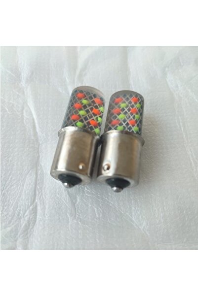 reyoto 2 Adet Tek Duy 93 Tip Renkli Rgb Ledli Ampul 12v