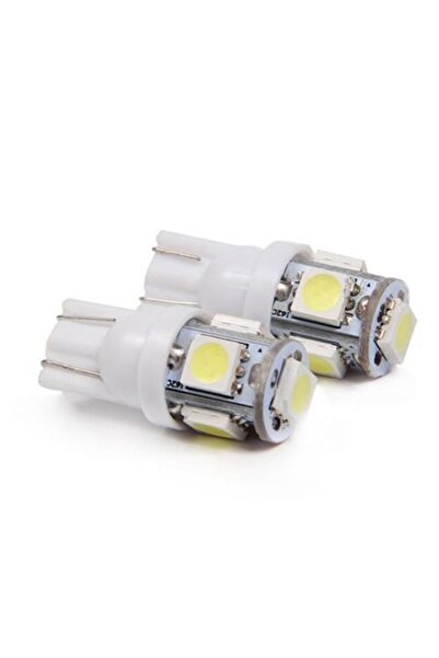 Oto Çizgi T10 Model 5 Led Beyaz Smd Ledli Park Ampülü