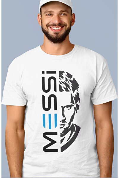 CNGZSHOP Tricou scris Messi, tricou unisex cu imprimeu Leo Messi