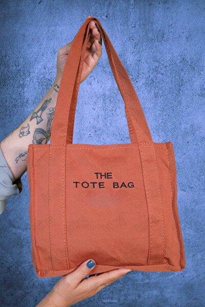 mottomia The Tote Bag Işlemeli Kanvas Kumaş Fermuarlı Unisex Kol Ve Omuz Çantası