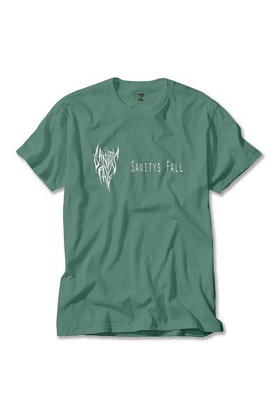 Z zepplin Πράσινο T-Shirt Sanitys Fall Text