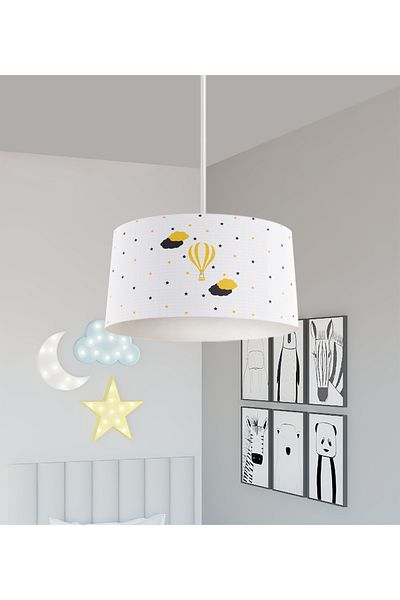 BAMBAŞKA MODA BABY AND KIDS ROOM Flying Balloon Patterned Chandelier