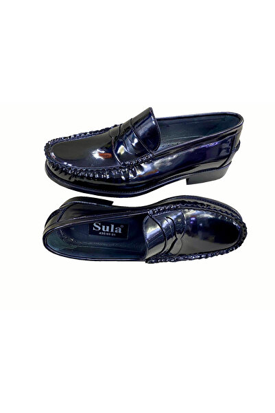 SULA Black Men's Loafer - Leather Opening Leather Inside