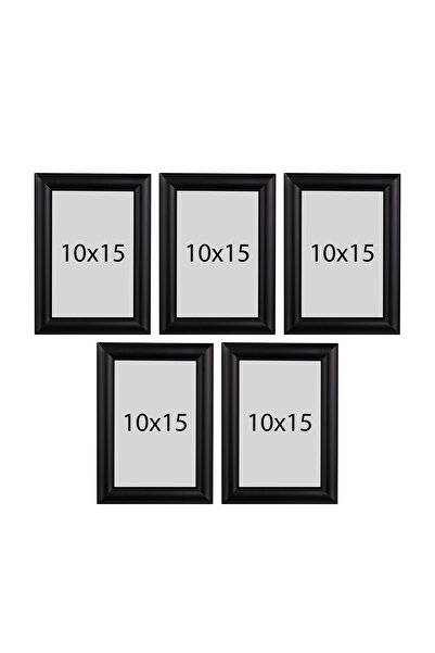 Araste 10x15 Ayaklı 5 Adet Siyah Resim Fotoğraf Çerçevesi