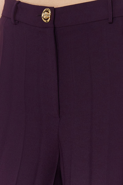 Trendyol Collection Plum Palazzo/Extra Wide Leg Pleated Woven Pants Twoss23Pl00352 Palazzo