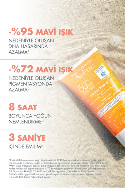 Avene Intense Protect SPF 50+ Bebek, Çocuk ve Yetişkin Kullanımına Uygun Yüksek Korumalı Güneş Kremi 150ml