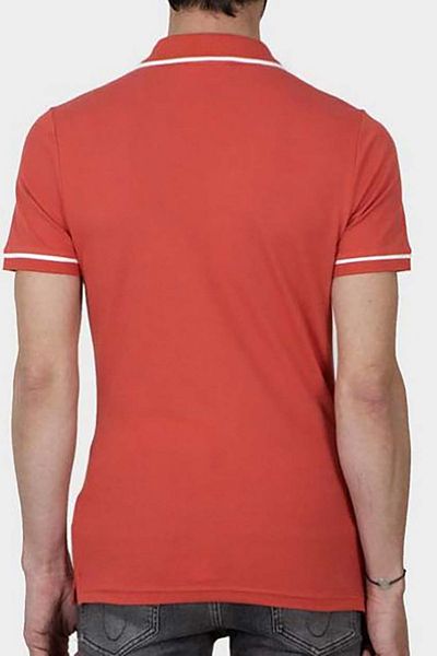 Calvin Klein Мъжка червена тениска с поло яка