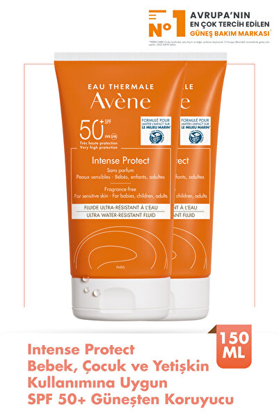 Avene Intense Protect SPF 50+ Bebek, Çocuk ve Yetişkin Kullanımına Uygun Yüksek Korumalı Güneş Kremi 150ml