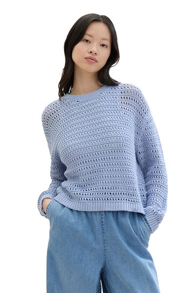 Tom Tailor Denim pulovr s otevřenou strukturou