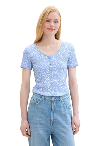 Tom Tailor Denim nyomott strukturált póló