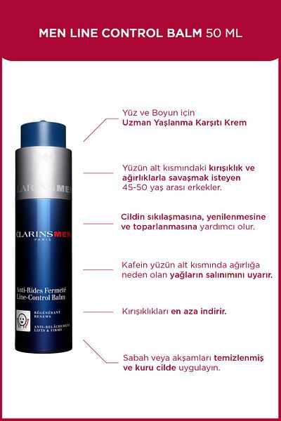Clarins 50 ml Men Line-Control Balm – Line Control Balm