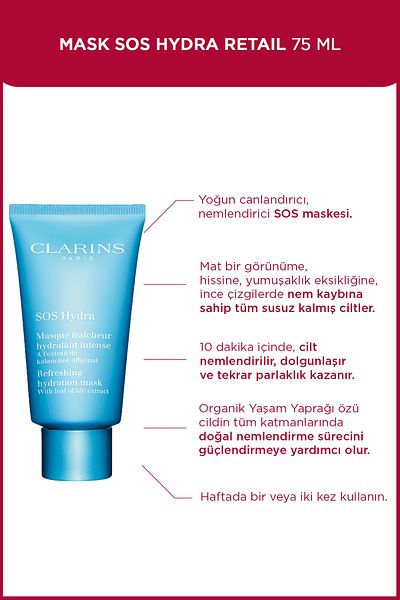 Clarins Sauce Hydra 75 ml Refreshing Moisturizing Mask