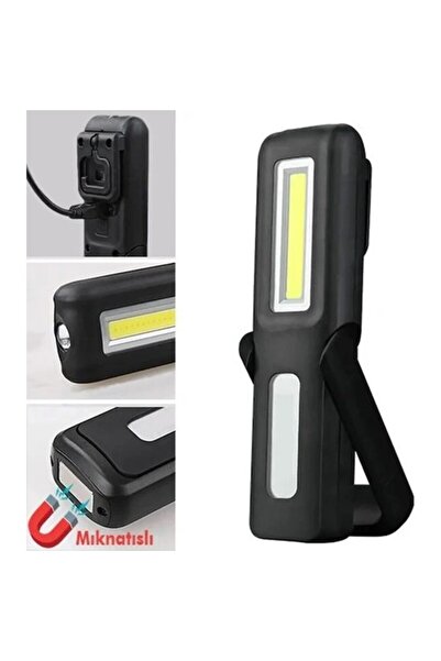 Klaus Ke47730 Şarjlı Led El Feneri Iş Feneri Mıknatıslı 3 3w 1200mah