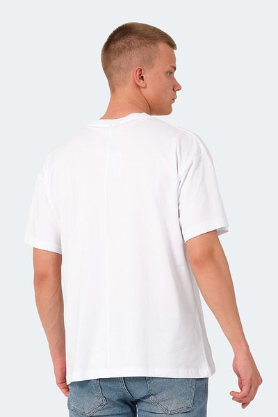 Slazenger Ανδρικό λευκό μπλουζάκι - KULANA OVER