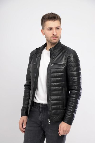 MALVİNEYU Italian Style 100/100 Lambskin Men's Assembly Special design Malvinyu