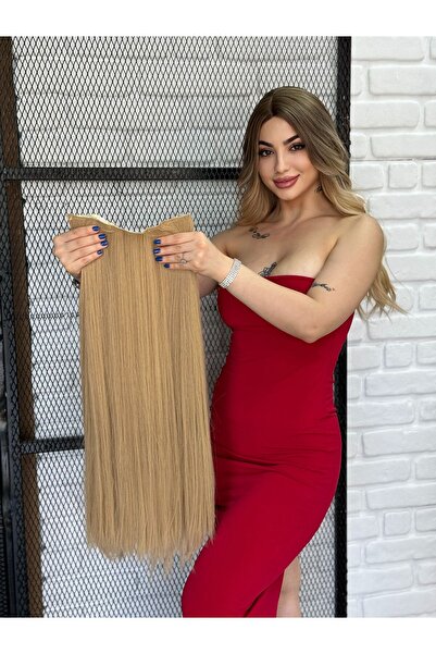 Peruk Avm Luxury Düz Yarımay+2 Yan Çıtçıt Karamel Serisi