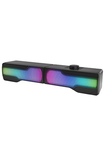 Rampage Arty X13 2.0 Bluetoothlu Rms 3W*2 RGB Işıklı Multimedia Usb 5V 45dB Gaming Oyuncu Speaker