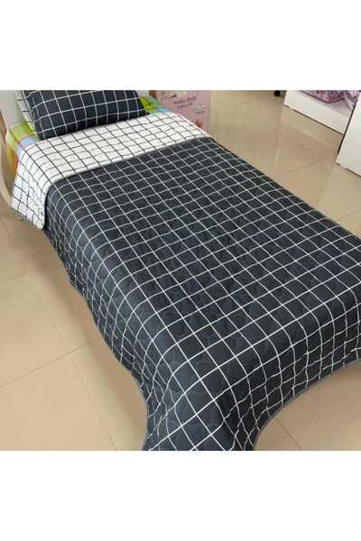 OZANHOM TEK KİŞİLİK ÇİFT YÖNLÜ ÇOK AMAÇLI YATAK ÖRTÜSÜ