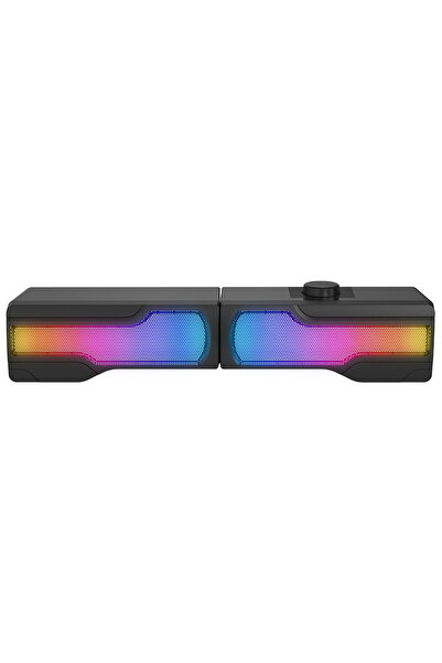 Rampage Arty X13 2.0 Bluetoothlu Rms 3W*2 RGB Işıklı Multimedia Usb 5V 45dB Gaming Oyuncu Speaker