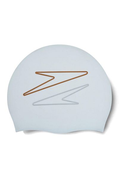 SPEEDO Mütze Silikon Weiß - Slogan